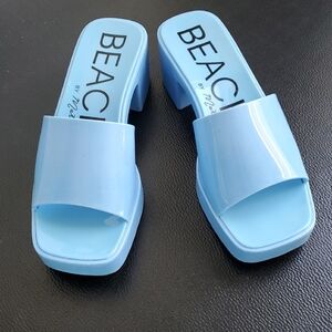 Matisse Blue Sandals Minimalist Slide Design